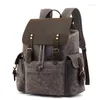 Рюкзак Leisure School Men's Men's Bag большие возможности путешествия Canvas Outdoor Altlecting Computer