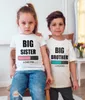 Tshirts Big sisterbrother Chargement des enfants drôles Annonce unisexe maman T-shirt enceinte bébé pour tout-petit à manches courtes décontractées 0367240914