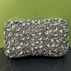 2023 NIEUWE GREEN/GOUDEN STREEKEN KOPPELINGEN DIAMONDEN DIAMAND TRUWD TAGS Women Crystal Evening Clutches Tassen Lady Chain Party Clutches