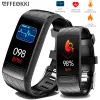 Zegarki V3E EKG Smartwatch 2022 Mężczyźni Kobiety HRV Tętno -tętno Monitoruj Sport Smart Bransoletę Watch Fitness EKG Tracker snu