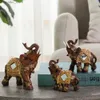 Arts and Crafts lmhbjy Thailand hars handwerk olifant nieuwe huishoudelijke artikelen drie olifanten creatieve ins ornamenten olifantendecoratie l49