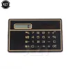 8 Digit Portable Solar Ultrathin Calculator Touch with Touch Screen Credit Card Design Portable Mini Calculator for School