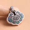 Chains 925 Silver Vintage Auspicious Ruyi Necklace For Women Exquisite Hollow Out Design Charms Pendant Clavicle Chain Jewelry Gift