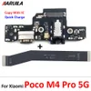 New For Xiaomi Mi Poco M4 X4 Pro 4G 5G USB Charging Port Mic Microphone Dock Connector Board Flex Cable Repair Parts