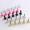 1Pc Magnetic Nail Holder + 5 Tips Practice Crystal Nail Art Display Stand UV Gel Polish Showing Manicure Tools Metal Alloy Shelf