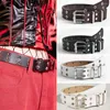 Belts Fashion Men Women Punk Style Chain Belt Adjustable Hollow Metal Buckle Leather Double Star I1i4 Waistband Breasted J A2K9