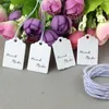 Party Decoration 600pcs Kraft Paper Tags String Scallop Head Label Luggage Wedding Hand Made Tag 3x2cm