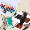 Ritning av utbildningsleksaker för barn Solid Metallic Watercolor Brush Paint Kit Wathercolor Water Painte Toys Set