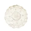 Table Mats Handmade Cotton Mat With Lace Circular Meal Crochet Tablecloth Decoration Chambre