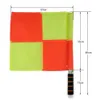 1 Pair Soccer Linesman Flag Comfortable Handle Compact 2 Piece Referee Linesman Flag Soccer Judge Linesman Flag