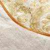 Круглая крышка для столовой ткани для 4 6 -сети ПВХ материал выбор из золотой розы или стилей подсолнечника Высококачественные скатерти
