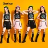 Girl Group Kostuum Children's Jazz Dance Costume Kids Hip-Hop Dancing Clothing Boy Street Dancewear Moderne Dance Performance