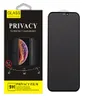 Privacy Antispy Hempered Glass Phone Screen Protector för iPhone 13 12 11 Pro Max XR XS X 8 7 Plus 9H 9D med Back Board Retail6207903