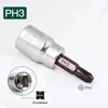 1PC Phillips Sutmdriver Bits 3/8 cala narzędzia do gniazda napędowego PH1 pH2 PH3 Długość 48 mm