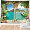 Tapestries Tapestries Vakantie Landschap Patroon Wand Digitaal Digitale Decoratieve stof Poster Doek Slaapkamer Woonkamer Aanpassing R0411