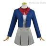 Anime -Kostüme Anime über magische Mädchen Akoya Matama Loco araga kiwi cosplay Kostüm Perücke JK Schule Uniform Frauen Halloween Cosplay Anzug 240411