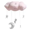Cloud colgante de luna de luna Diy estrellas móviles para niños Techo de dormitorio decoraciones colgantes adornos salón de guardería bebé 240411