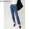 Jeans pour femmes conception irrégulière haute taille pantalones mujer pantalon denim haut de gamme