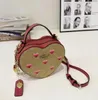 2024 Fashion Heart-shaped Lovely Shoulder Bags for Women PU Leather Female Crossbody Bags Vintage Casual Hand Bags 746269