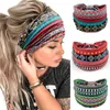 Vrouwen yoga brede hoofdband dames elastiek boho haarband sport tulband hoofd wrap