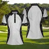 Golf Oyuncu Kadın Polo Gömlek 3d Baskılı Bayanlar Tenis Tshirt Kadın Yaz Kavuzu Tee To Tall Taşma Yaka Top-1