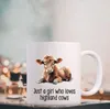 Mughe divertenti Highland Cow Coffee TEA TEA MAGGE PRESENTE