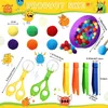 Rainbow Counting Balls Children's Toys Sock Stopping Sortering Cup Montessori Sensory Toys Preschool Learning Activity Math Game