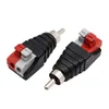 سلك مكبر صوت A/V كابل إلى Audio Male RCA Connector Adapter Adapter Jack Press Terminal