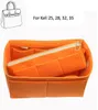 Voor Kel l y 25 28 32 35Basic -stijl tas en portemonnee organisator wdetachable zip pocket3mm premium vilt handgemaakte 20 kleuren 21081981007