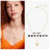 Damesontwerper Kate KS ketting Dagelijkse accessoires Pendement op Sea Star Barfish Style Single Pendant Necklace for Women