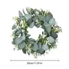 Decoratieve bloemen Kerstgran slingers simuleren bladeren hangende ornament kunstmatige eucalyptus vakantiefeestjes benodigdheden