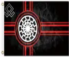 Impression numérique Flag de soleil noir 3x5ft Black 90x150cm Polyester Kolovrat Symbole slave roue de soleil Svarog Solstice Runes Banner9497083