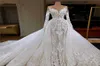 Diseñador Árabe Elegante encaje de encaje Vestidos de novia saudita Dubai Mermaid Formal MARIA ARRIBA Vestidos africanos Vestido de Noiva 20218719849