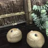 중국 동물 귀여운 현대 스타일의 홈 장식 개구리 티 애완 동물 선 세트 거친 도자기 진 첸 수제 240411