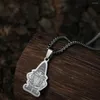 Pendant Necklaces Todorova Stainless Steel Garden Gnome Necklace For Women Men Vintage Jewelry Birthday Gift