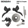 Sensah Empire 2x11 Speed ​​22s Drog Groupset 6 Zestaw R/L Shifter + Rd Wheerily + kaseta/łańcuchy aluminium 2x11v Empire Road Bike