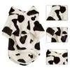 Dog Apparel Great Long Lasting Puppy 2-Legged Washable Pet Winter Clothing Eye-catching Black White Color Pullover For Outdoor