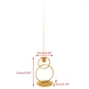 Candle Holders Nordic Double Ring Holder Metal Candlestick Candelabrum Stand Candlelight Dinner Party Decoration Drop