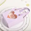 Present Wrap 10st Wedding Bag Portable Candy Chocolate Packaging Pouches With Heart Window Souvenir Tote Pags Party Favors