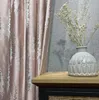 Девиц -розовая лавандовая занавеса Жаккард Американский легкий роскошные розовые занавески для занавески для гостиной спальни