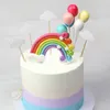 Rainbow Birthday Cake Topper Tort urodzinowy Unicorn Dekorowanie dzieci 1. wszystkiego najlepszego z okazji urodzin