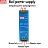 Alimentation de commutation de rail, petite taille, facile à installer NDR-120W 12V10A 24V5A 100V-240VAC