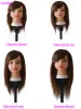 Female Mannequin Head With 100% Remy Human Hair Black For Hairdressing Apprentice Practice Training Doll Head For Hair Styling