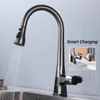 Affichage de la température Sortez du robinet de cuisine. Tapeur d'eau du capteur infrarouge Smart Tap.