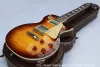 ケーブルアップグレードカスタムショップ1959 R9 Tiger Flame LP Electric Guitar Standard LP 59ハードケースなしのエレクトリックギター送料無料