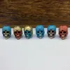 Helmet 8 Colors Available Brass Pendant Paracord Pendant Lanyard Beads Charms Metal Spacer Bead for Folding Knife