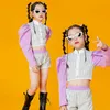 2022 jazz paillettes costumi per ragazze da ballo hip hop danza performance costumi per bambini abiti rave dqs10771