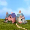 Artificiel Mini Miniture Small House Modèle Villa Woodland Bricolage Toys Artisan