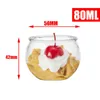 Strumenti da forno 10pcs da 80 ml tazze da dessert trasparente per feste per festizzatori in plastica gelato per feste