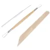 8pcs Pottery Clay Tool Set Pottery Ceramics Molding Tools Wood Sponge Tool